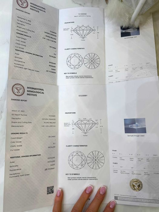 Kolczyki z diamentami naturalnymi 2.00 CT IGI