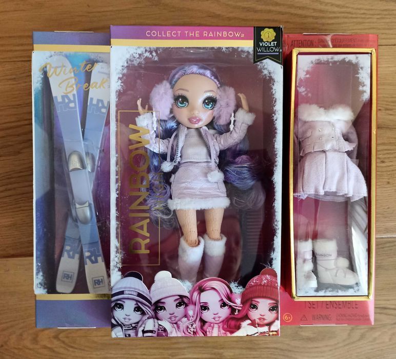 Rainbow High Winter lalka Violet Willow kolekcja zimowa nowa