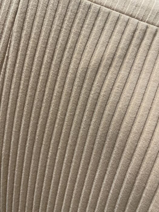 Штаны широкие клеш бежевые на высокой посадке h&m