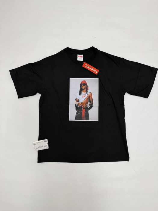 Футболка Playboi Carti X Supreme box logo tee Black S M L balenciaga vetements rick owens maison margiela