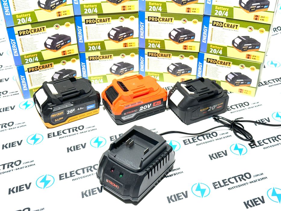 НОВИНКА !! Аккумулятор ProCraft STROMO GRAND 20V/4Ah (Цены ТОП!!)