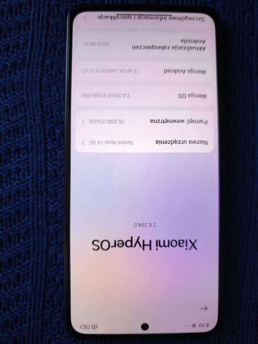 Sprzedam Redmi Note 14. 5G  8/256 GB