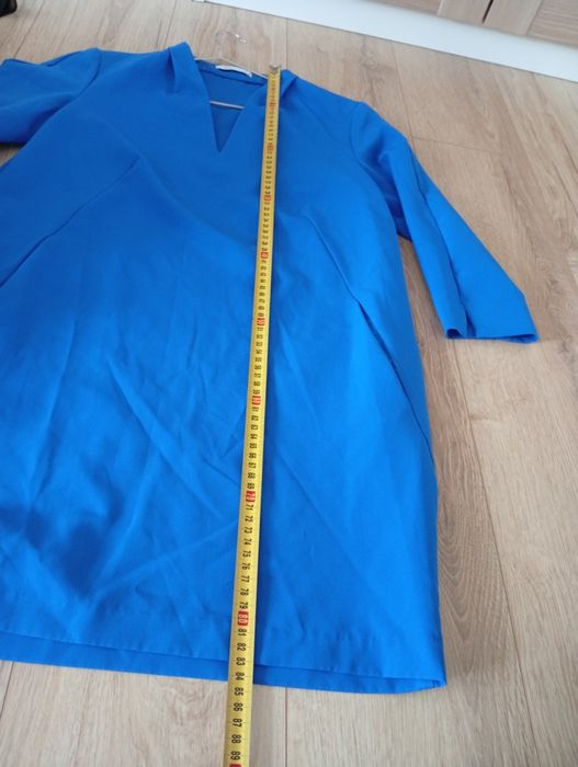 Prosta sukienka Reserved 38 chabrowa elegancka