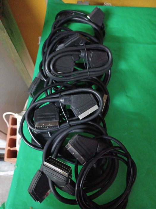 Lote de 10 cabos scart 1,0mt 21 pinos *5€*