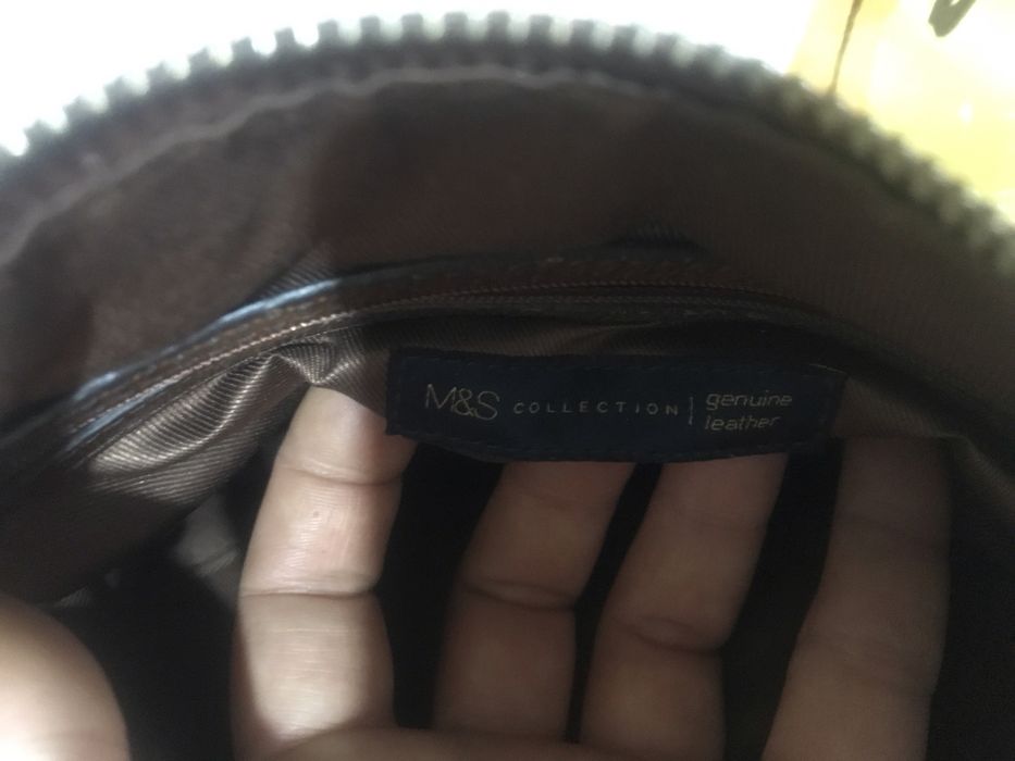 Подарок любимому! Мужская фирменная кожаная сумка M&S