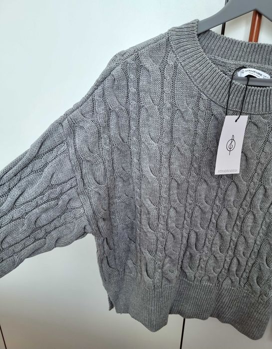 Camisola cinzenta de malha Stradivarius, tam XS - nova com etiqueta