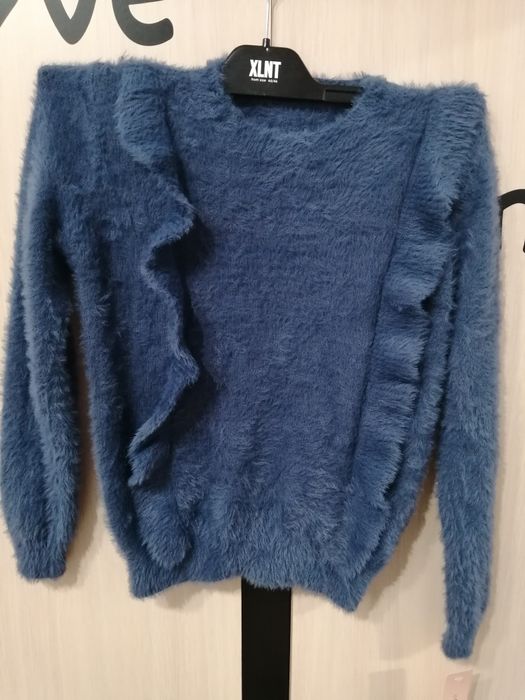 Modna alpaka długi rękaw