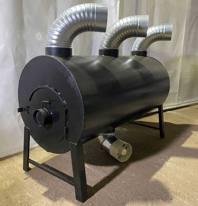 5мм! 1020м3! Піч Буржуйка Теплогенератор, Промышленный Булерьян