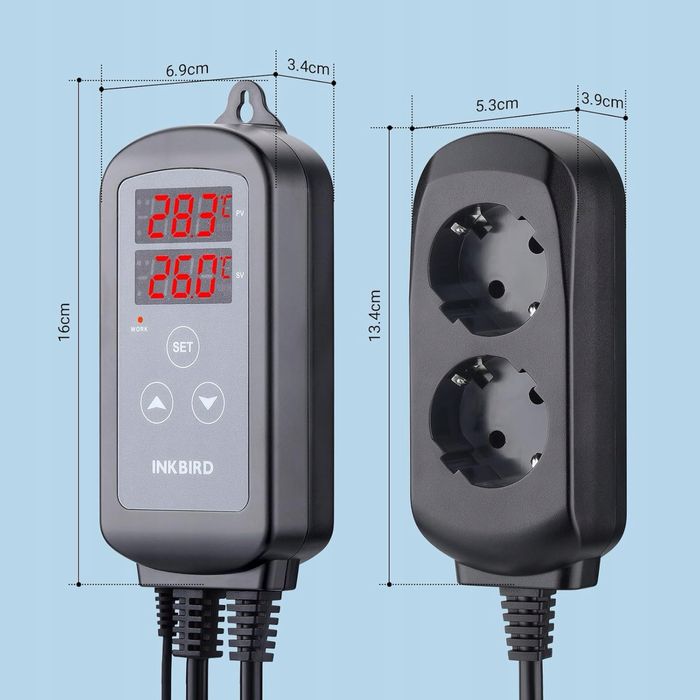 Termostat Inkbird ITC-2T regulator temperatury