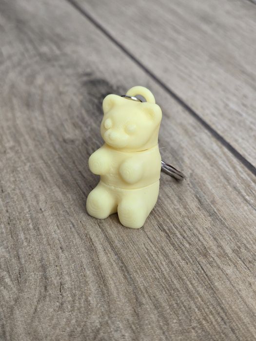 Breloczek Gummy Bear Żółtym 3d - Brelok Druk3d fidget Keychain