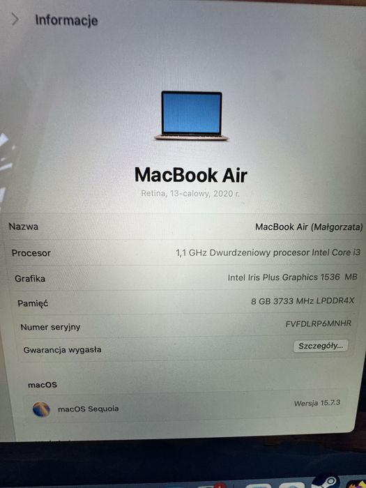 Macbook Air 13 2020