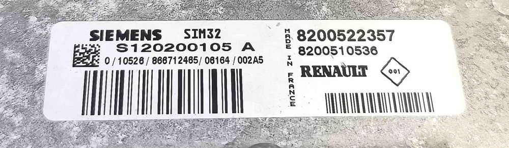 Centralina Motor / ECU 8200522357 - RENAULT CLIO III