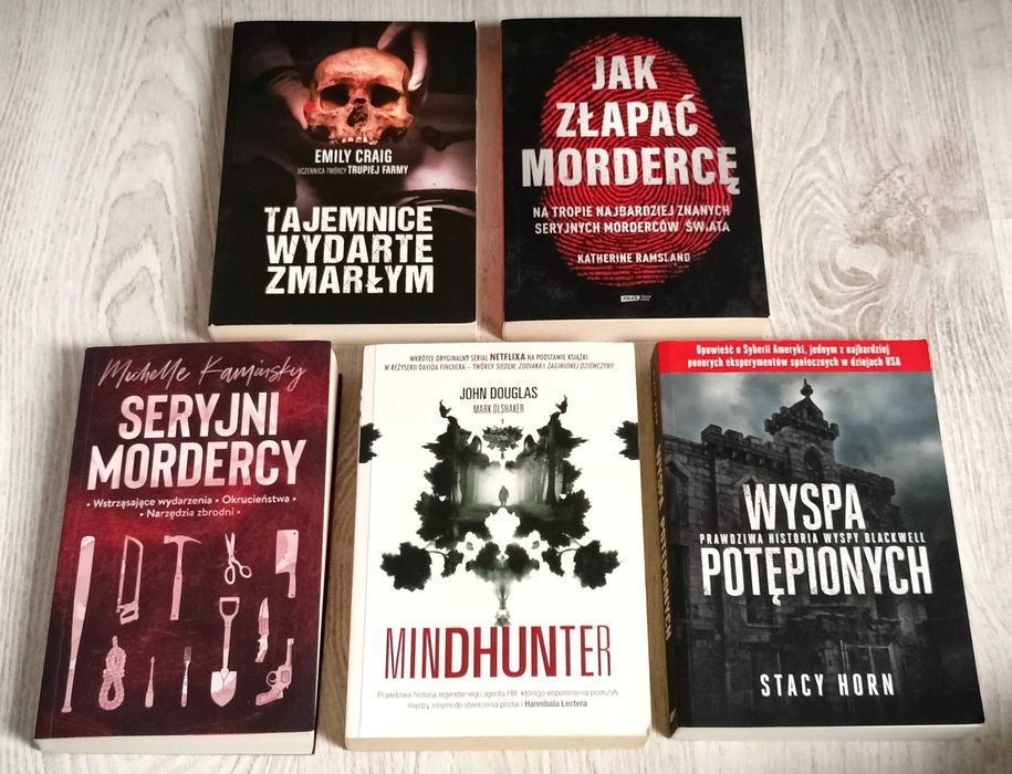 5x Douglas Mindhunter Horn Wyspa potępionych Craig Tajemnice wydarte
