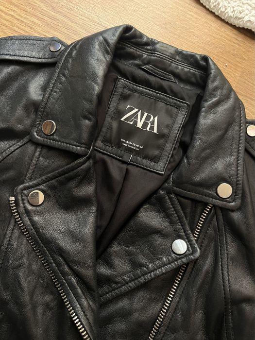 Кожаная женская курта Zara