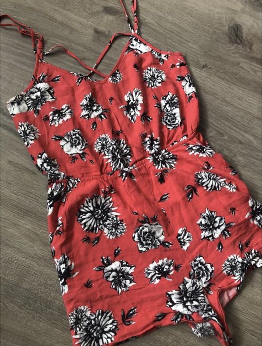 Ромпер шортами/комбинезон цветочный принт