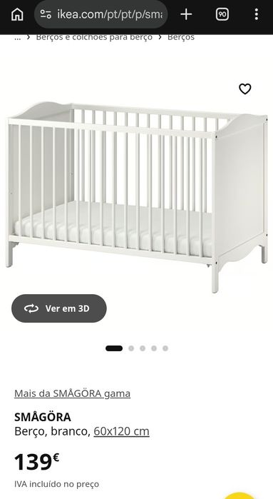 Berço IKEA 60x120