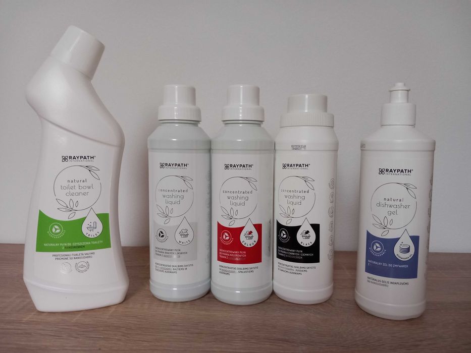 Raypath Płyn do prania, Płyn do WC, Żel do zmywarki BEZ CHEMII