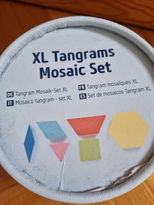 Small foot - Tangram mozaika XL drewniane elementy