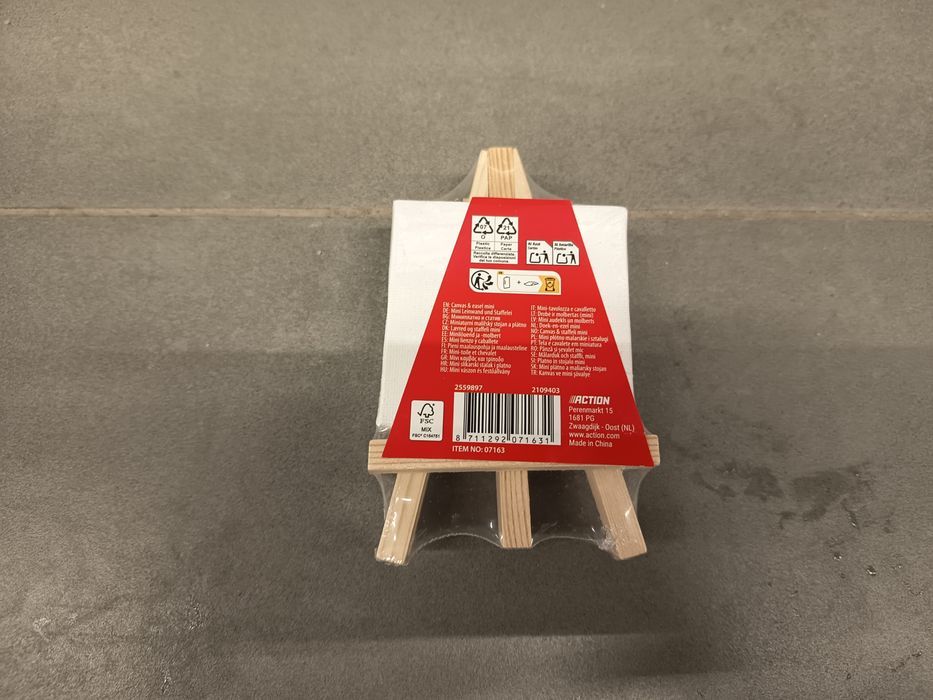 Nowe białe płótno malarskie 7x7 cm 2 sztuki