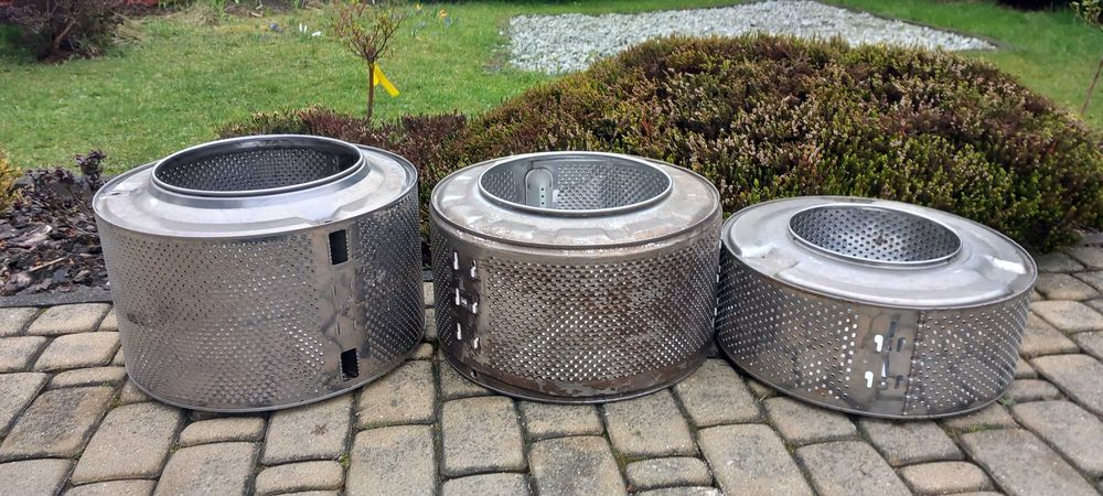 Hobbysta metalowy bęben z pralki grill kosz na pompę klosz palenisko