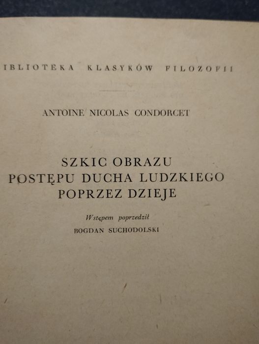 Condorcet szkic obrazu postępu ducha ludzkiego