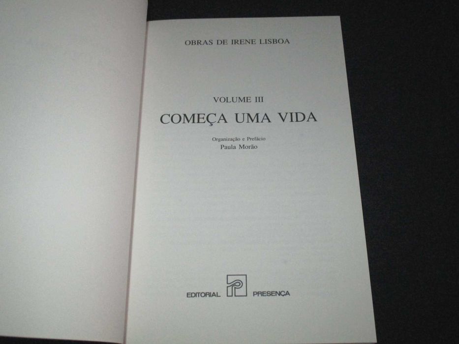Livro Começa uma Vida Obras de Irene Lisboa