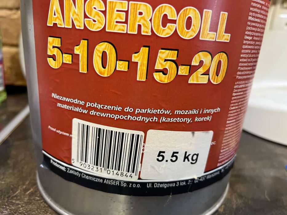 Клей до паркету на каучуковій основі. 5.5 літрів
