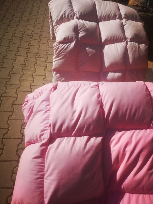 Pierzyna z pierza duza 140 cm 180 cm pikowana