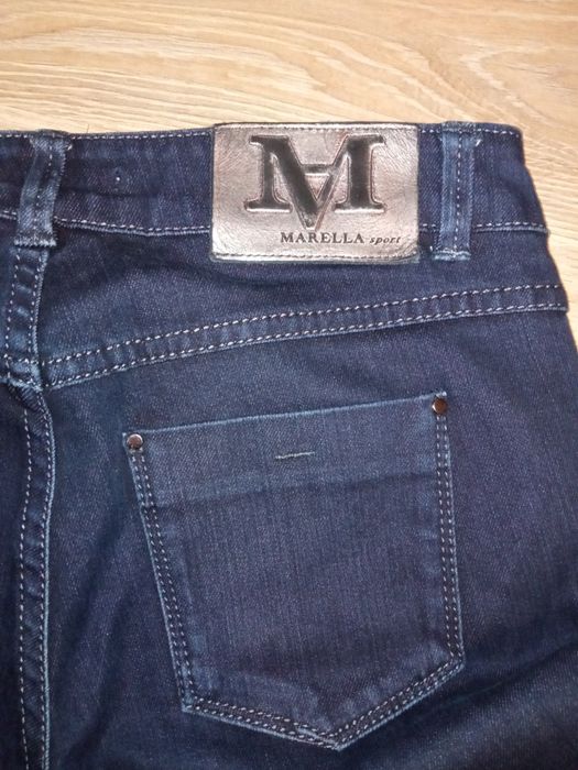 granatowe jeansy z lycrą Marella Sport XS-S