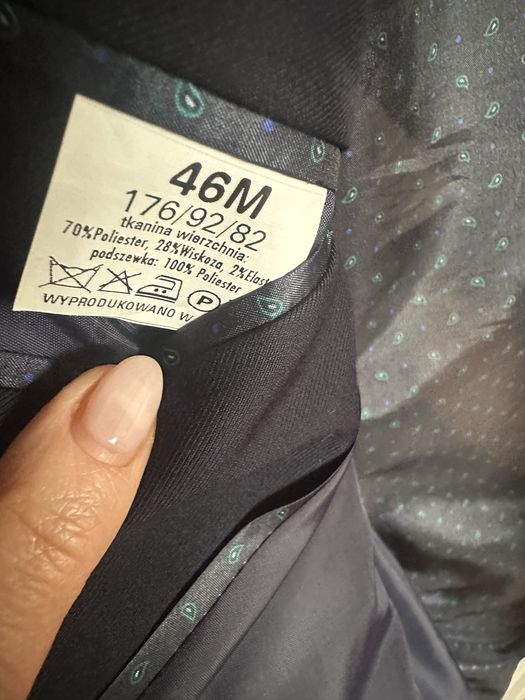 Garnitur granatowy rozmiar 176