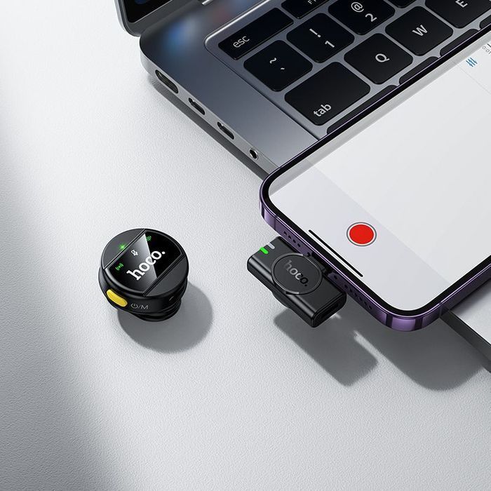 Mikrofon bezpzewodowy Lightning Hoco L21 czarny