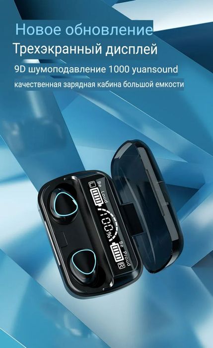 Беспроводные наушники TWS с поддержкой Bluetooth 3500 и внешним аккуму