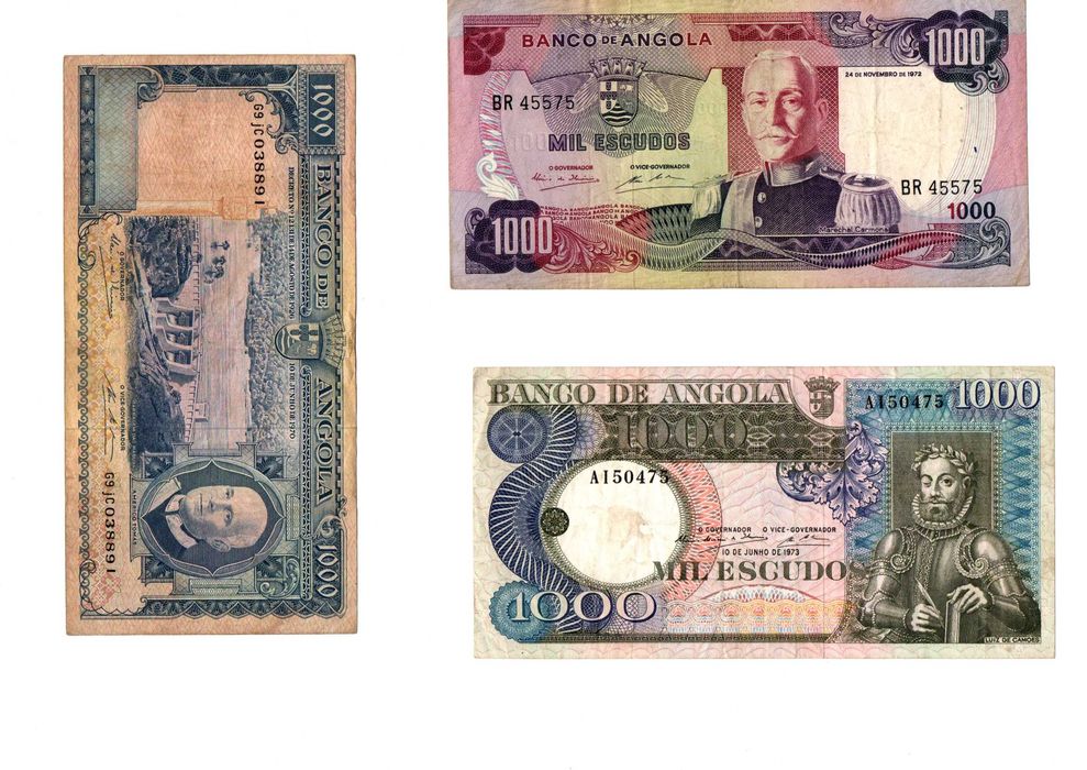 notas angola ex-colonia bem conservadas