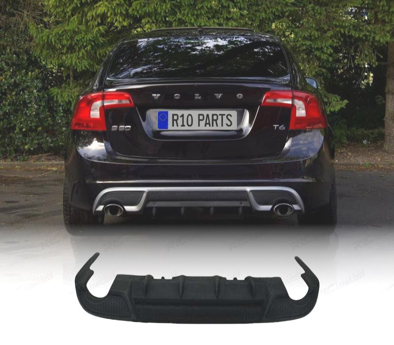 DIFUSOR PÁRA-CHOQUES TRASEIRO VOLVO S60 V60 10- LOOK R- DESIGN