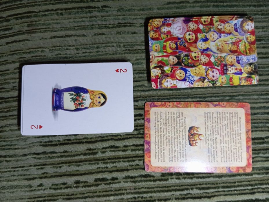 Колода карт матрёшка.