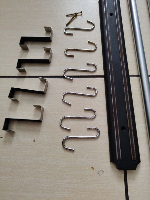 Reling relingi kuchenne 2 szt i szyna magnetyczna na noże