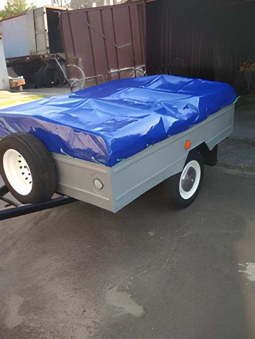 Тент євро ПВХ на легковий причіп / Тент на легковой прицеп под заказ