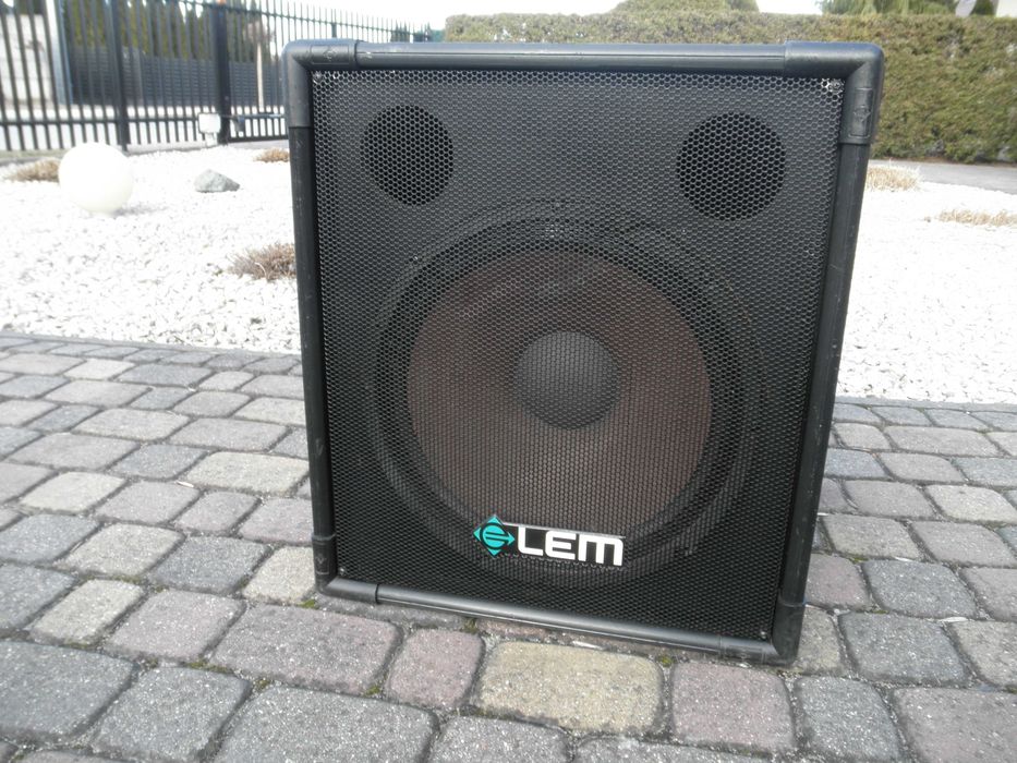 Subwoofer aktywny LEM LPS crossover. Made in ITALY. Bas, Subbas.