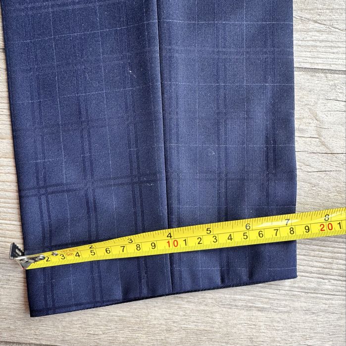 Granatowy garnitur w kratę rozm. 170 Sunset Suits
