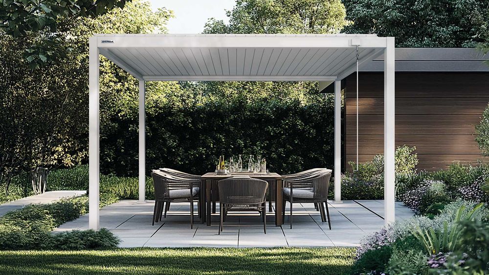Gerda Pergola SOLEO 4x3m Biel Wolnostojąca Aluminiowa Tarasowa Ogród