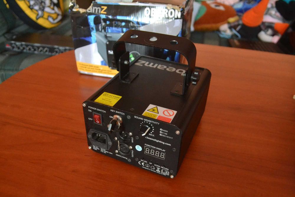 Laser dyskotekowy DMX 200mW zielony