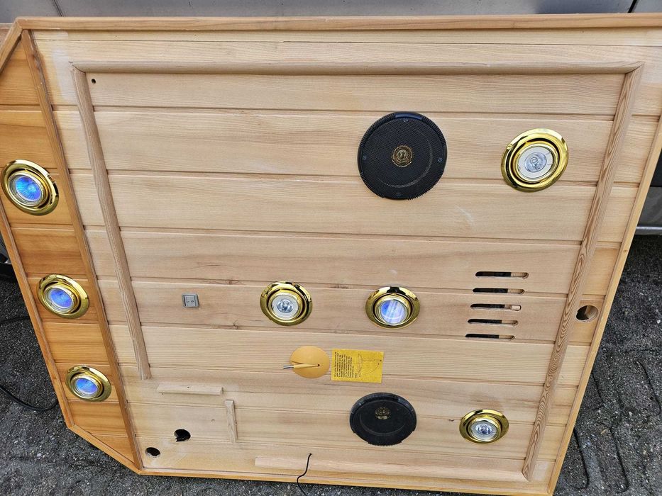 Sauna podczerwień INFRAROT Infrared Radio LED RGB LCD USB 2x PILOTY