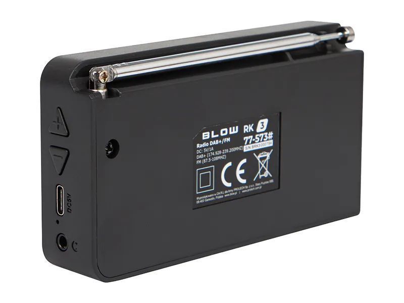 Radio kuchenne cyfrowe FM DAB+ przenośne BLOW RK3 Bluetooth 77-573#