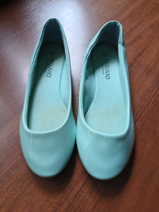 Miętowe baleriny r.40