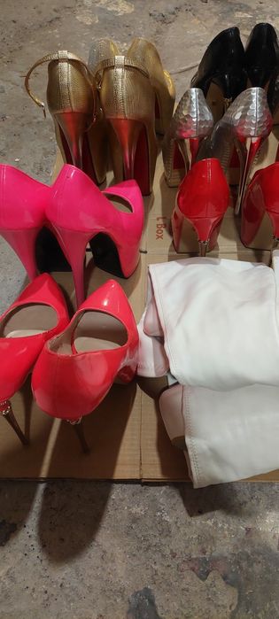 Zestaw 12 par czółenka wysokie szpilki