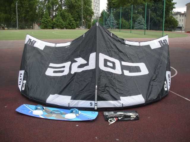 9m Latawiec, KItesurfing CORE model GTS 6 super 9m lub z barem i deską - OKAZJA !!