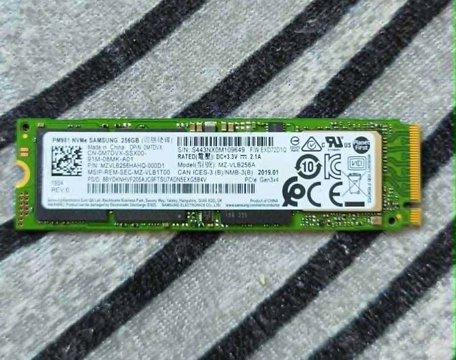 OKAZJA! Jak NOWY Dysk Samsung PM981 NVMe 256GB.