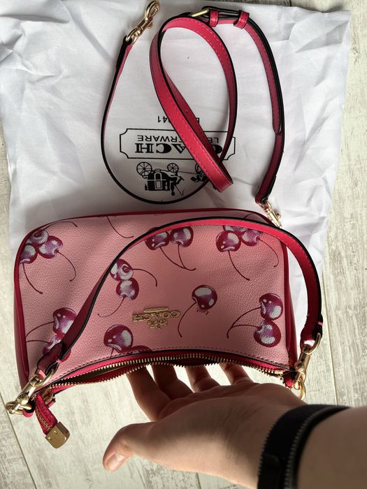 coach torebka nowa styl wiśni