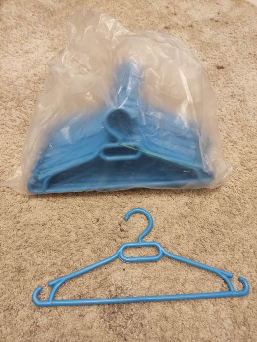 Wieszaki dziecięce 25 szt niebieskie