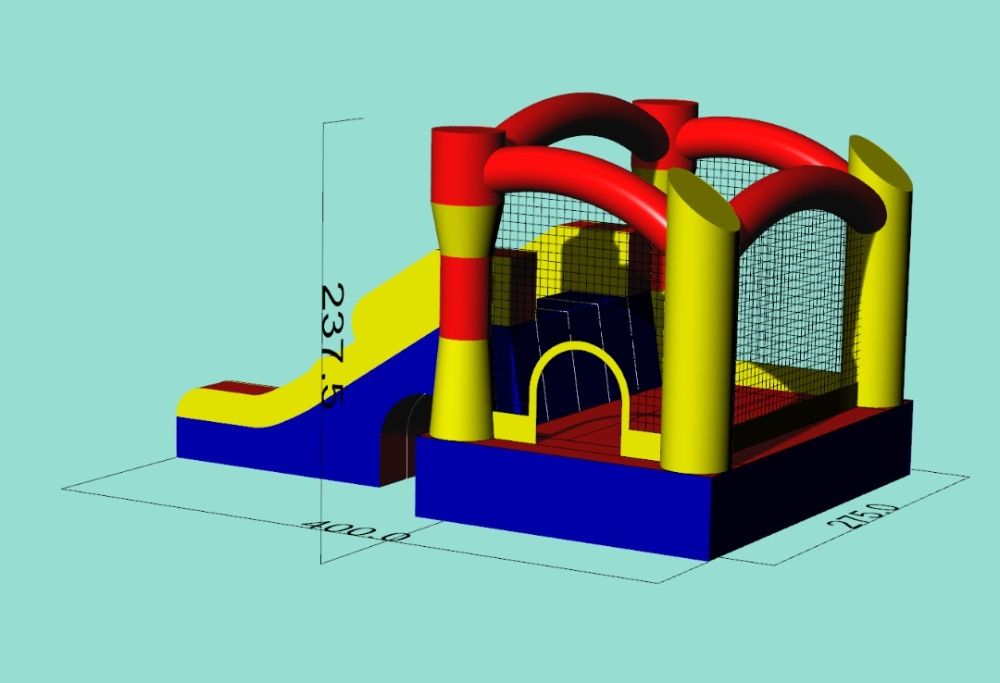 Insuflável Castelo com escorrega (Novo)